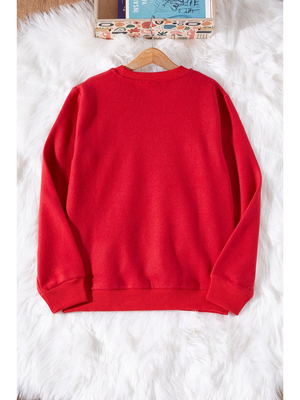 Erkek Çocuk Selanik Kumaş Kırmızı Kazak 17394-4