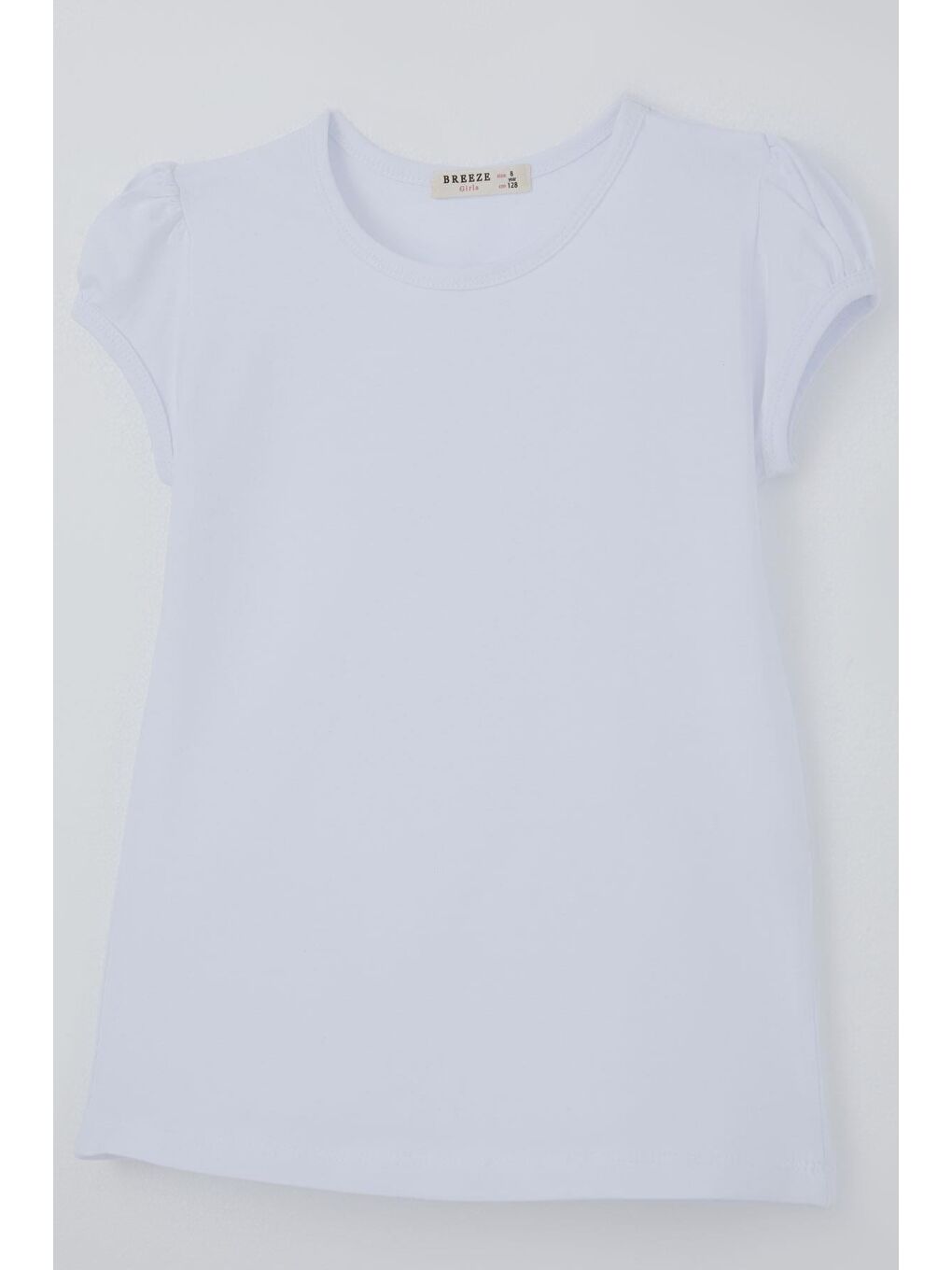 Kız Çocuk Tişört Basic Beyaz (8-14 Yaş)-4