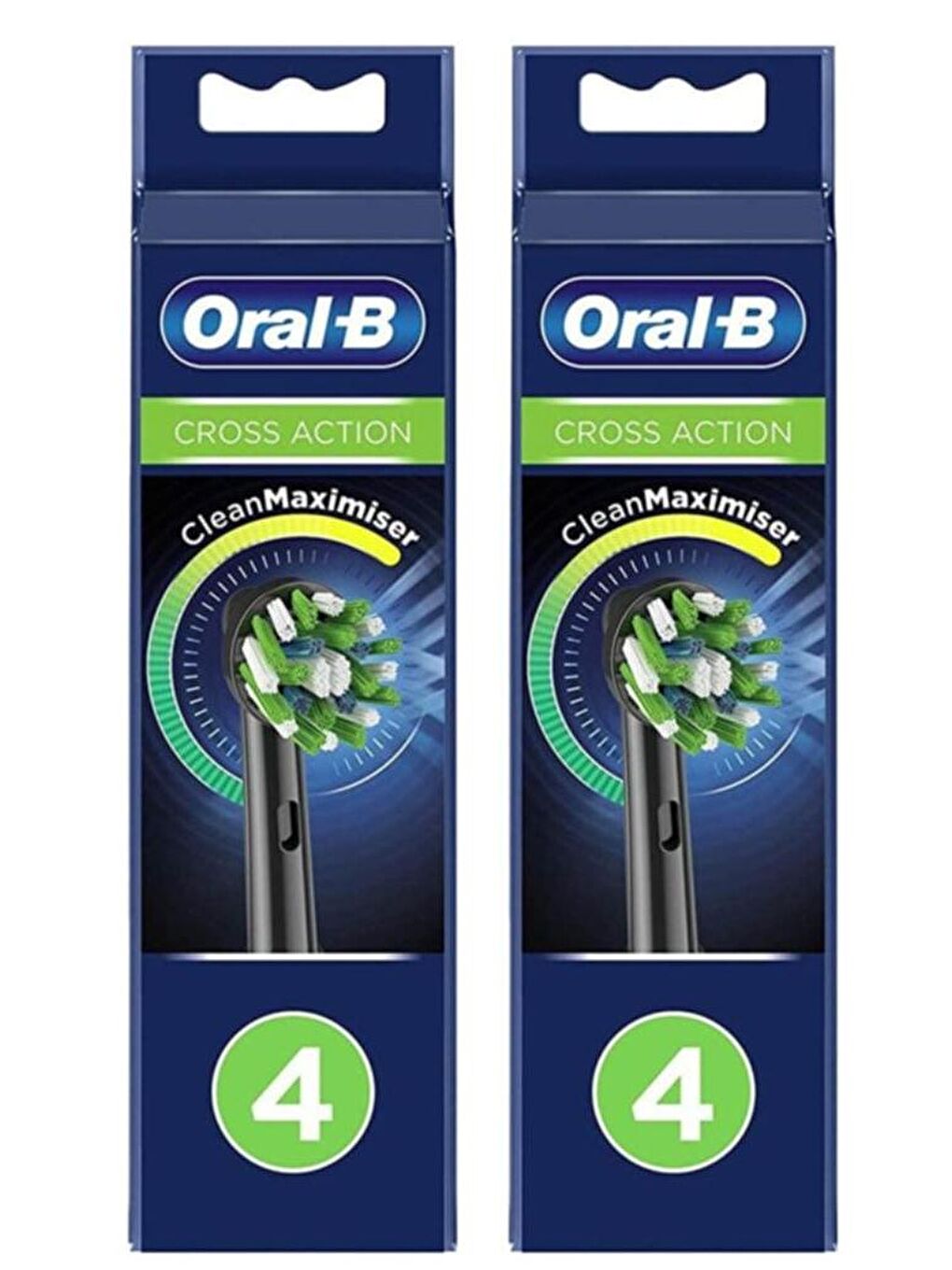 Oral-B Renksiz Diş Fırçası Yedek Başlığı Clean Maximiser Siyah 4 lü x 2 Adet