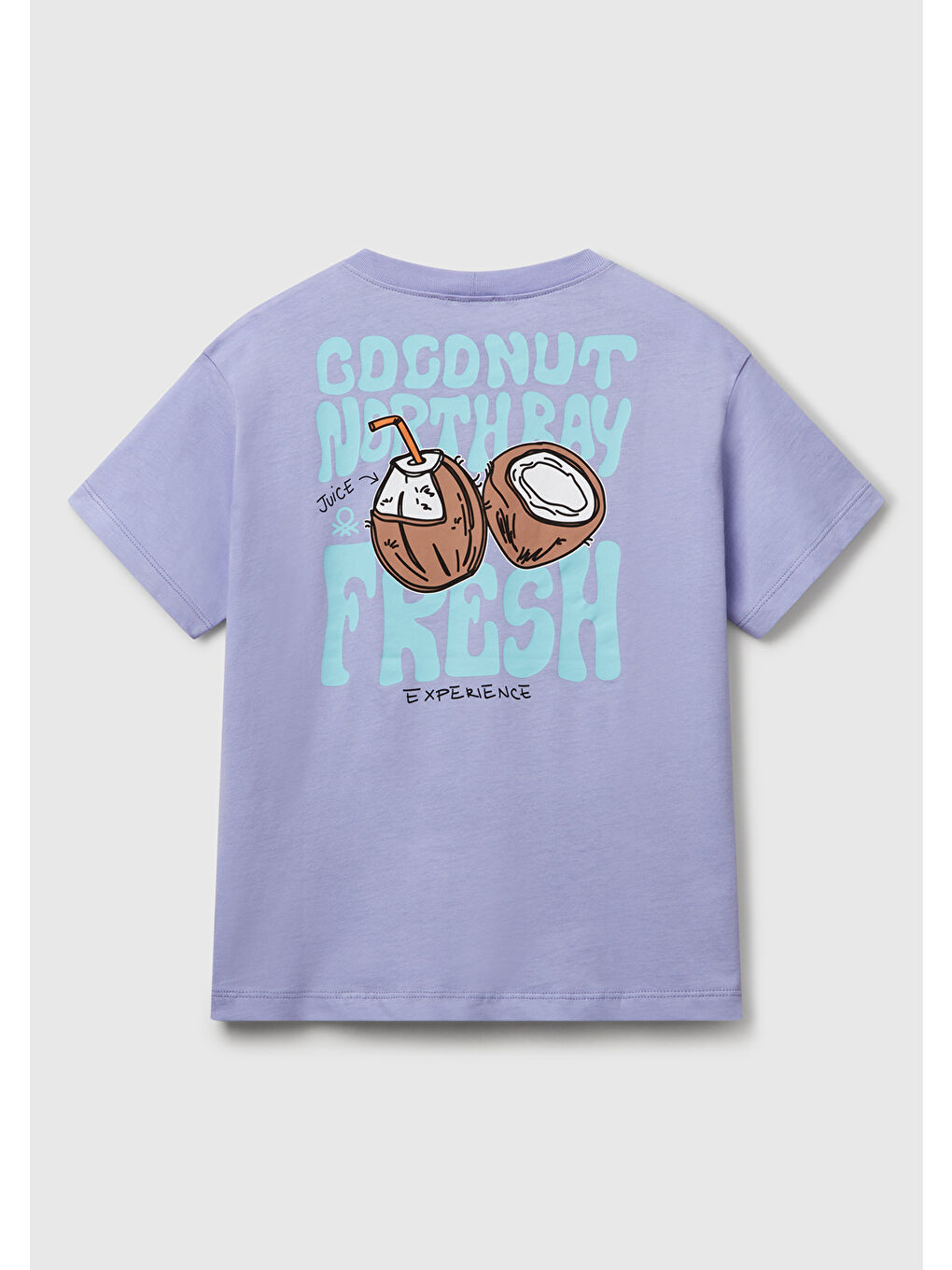 Erkek Çocuk Mor Slogan Baskılı T-Shirt-1