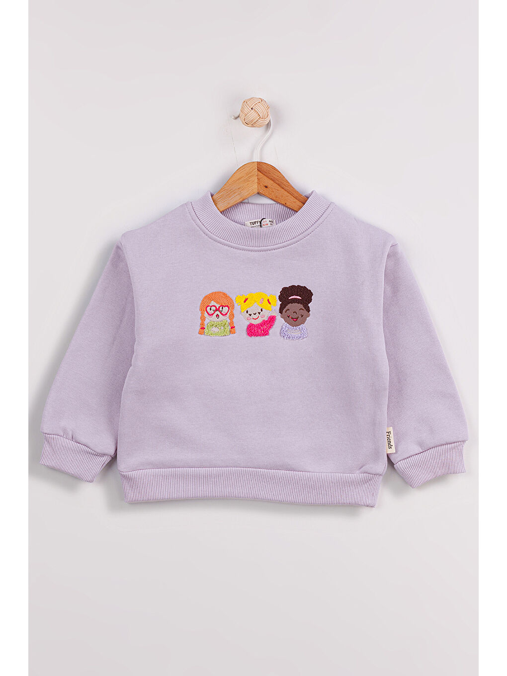 MİSSTUFFY Lila Kız Çocuk 2'li Paket Basic Sweatshirt - 4