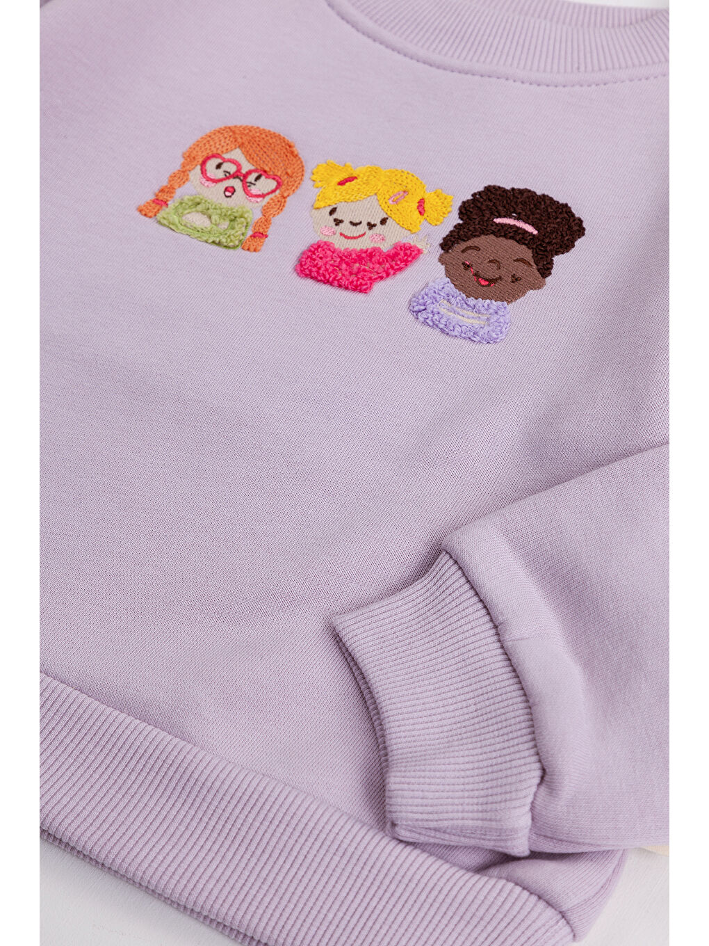 MİSSTUFFY Lila Kız Çocuk 2'li Paket Basic Sweatshirt - 6