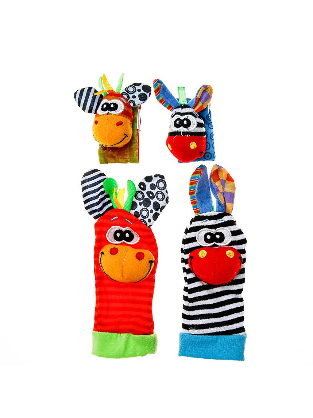 Sozzy Toys Karışık Çıngıraklı Bebek Bileklik ve Çorabı - 2