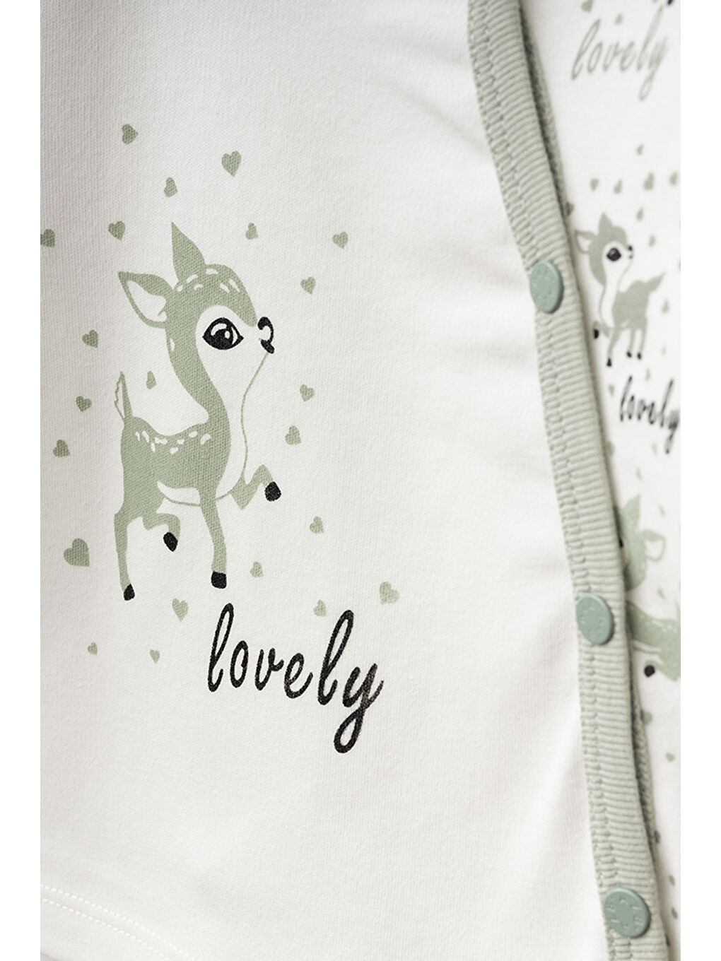 Yeşil Kız Bebek Animal Desenli % 100 Pamuk 10' Lu Hastane Çıkış Seti 0 Ay - 3 Ay-2