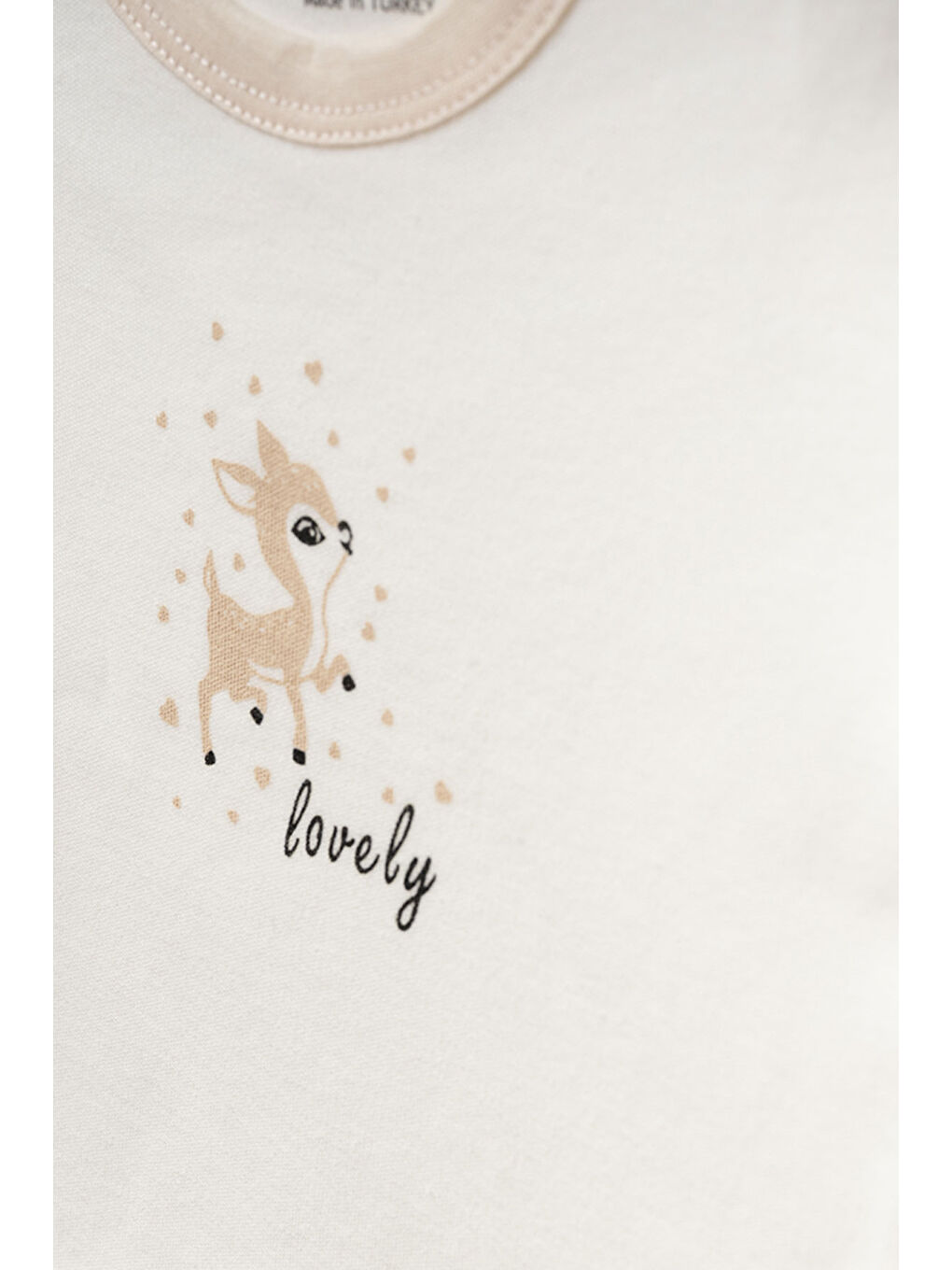 Bej Kız Bebek Animal Desenli % 100 Pamuk 10' Lu Hastane Çıkış Seti 0 Ay - 3 Ay-4