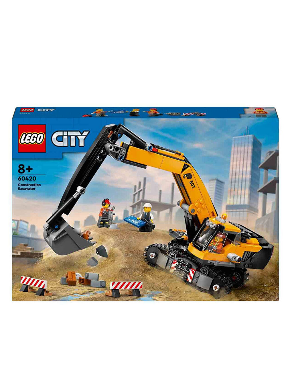 Lego Renksiz City Sarı İnşaat Ekskavatörü Oyuncak Kazıcı 60420 - 5