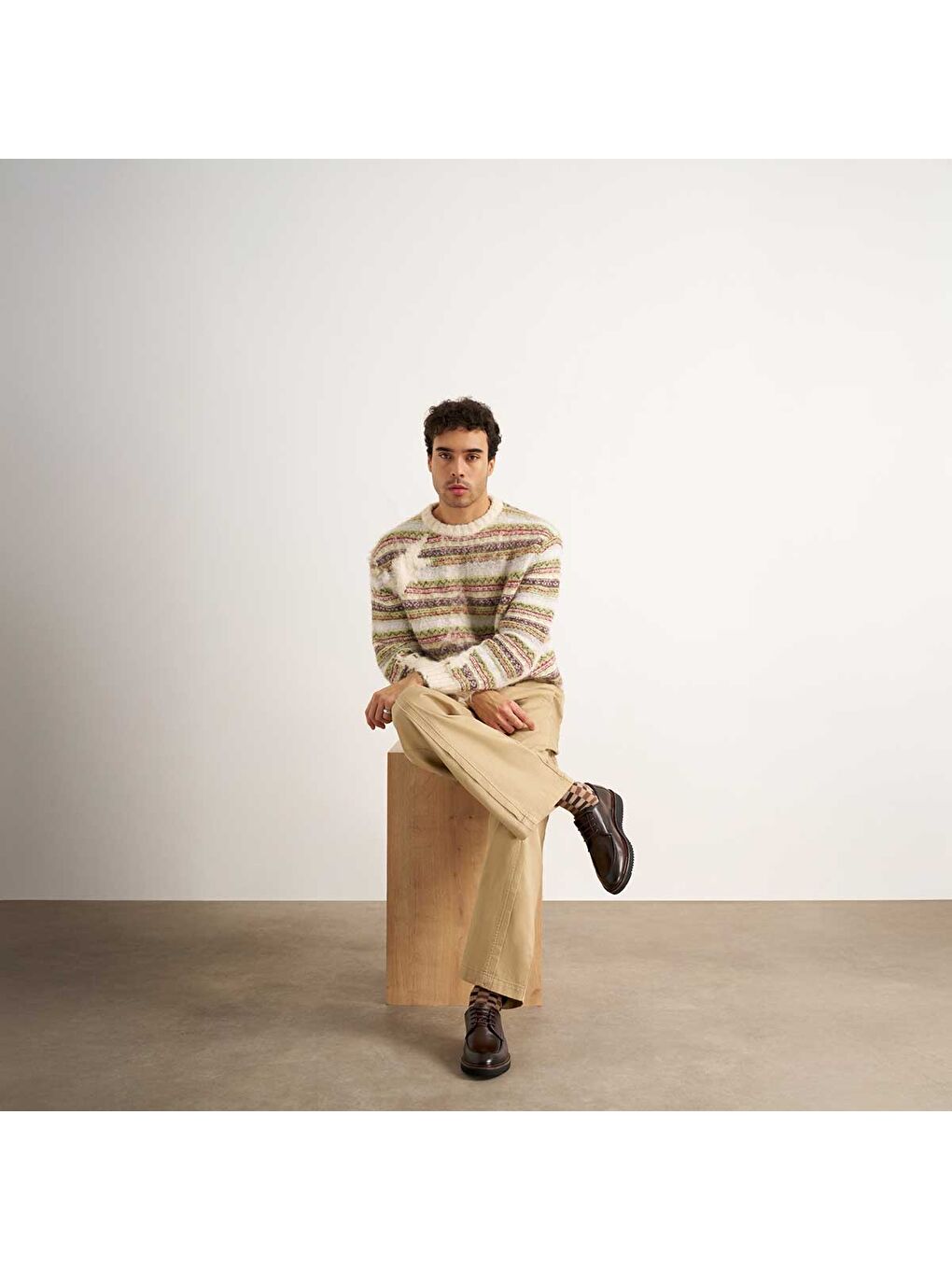 Kahverengi Erkek Oxford ( Klasik) KA-26Y-C4644 CASUAL Shoe-7