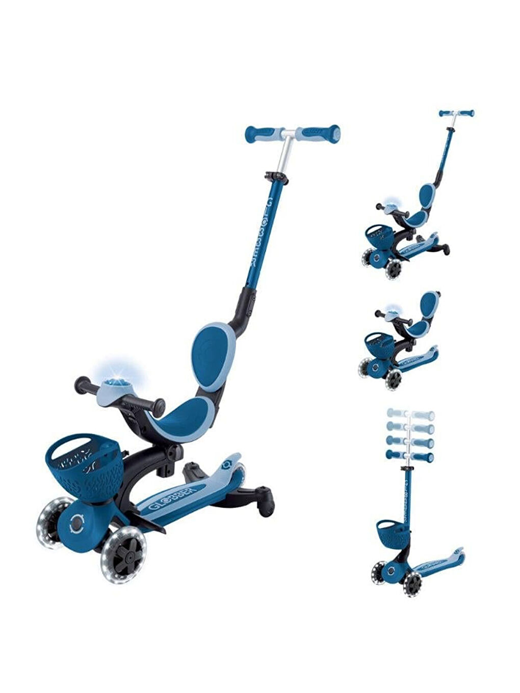 Go Up Baby 360 Işıklı Scooter Pastel Mavi 844-100-6