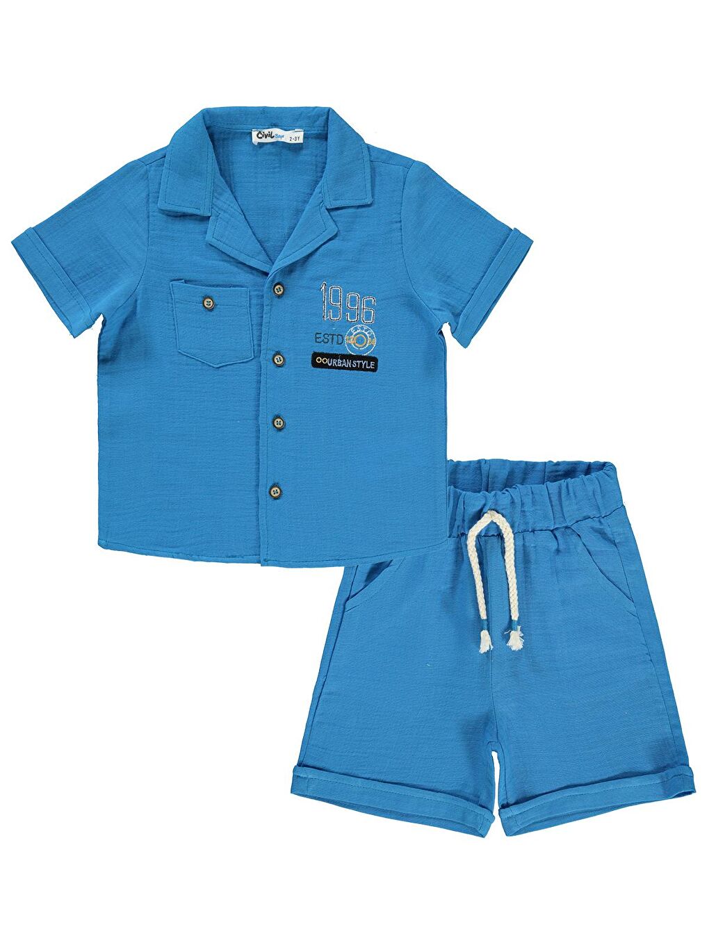 Boys Erkek Çocuk Takım 2-5 Yaş Koyu Turkuaz