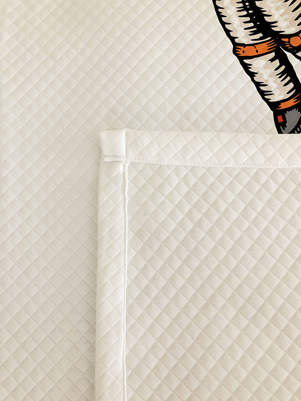 Karışık Astronot Desenli Çocuk Pike Takımı - 160x220 Cm Pike 50x70 Cm Yastık Kılıfı-1