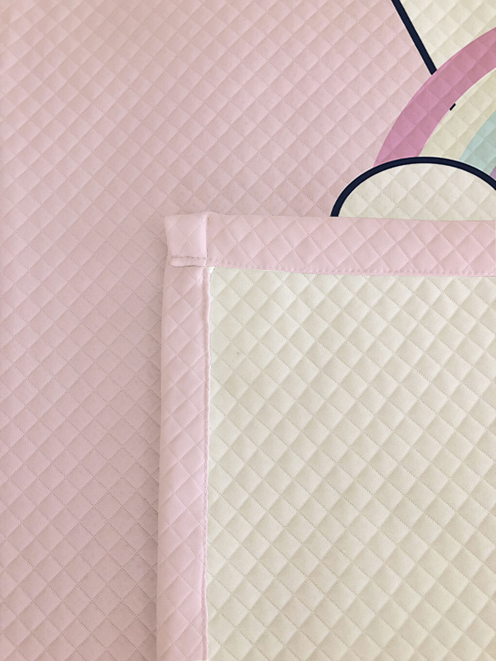 Karışık Love Ayıcık Desenli Çocuk Pike Takımı - 160x220 Cm Pike 50x70 Cm Yastık Kılıfı-1