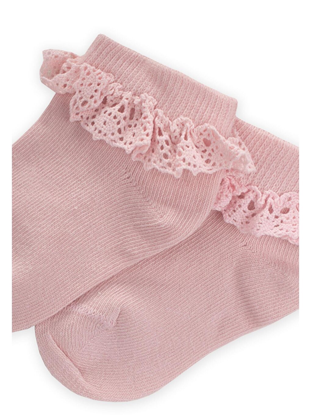 Pembe Kız Çocuk Patik Çorap-1