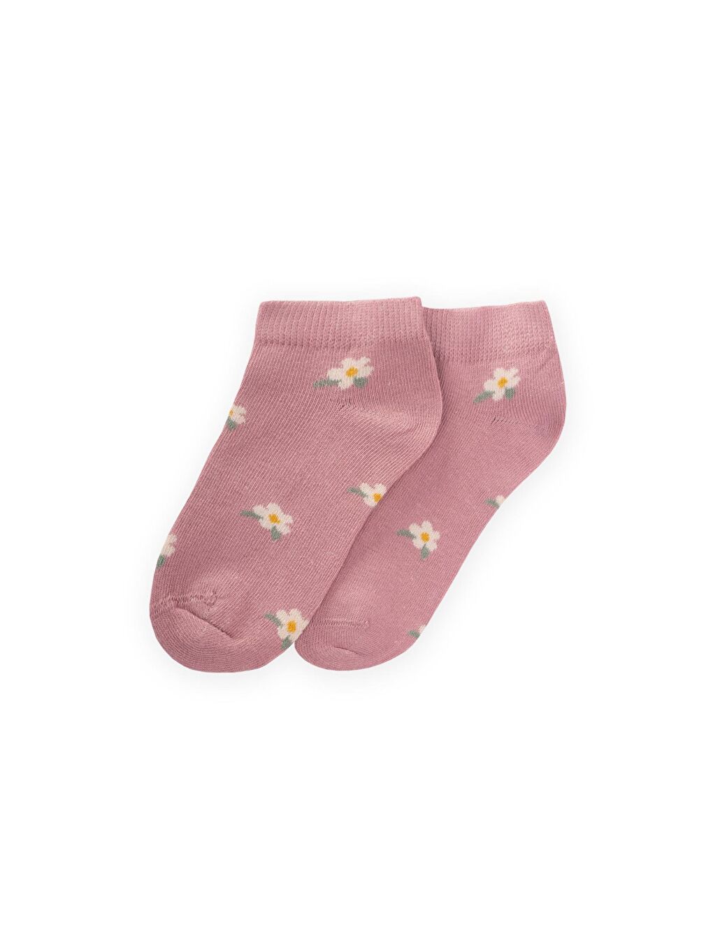 Pembe Kız Çocuk Çiçek Patik Çorap