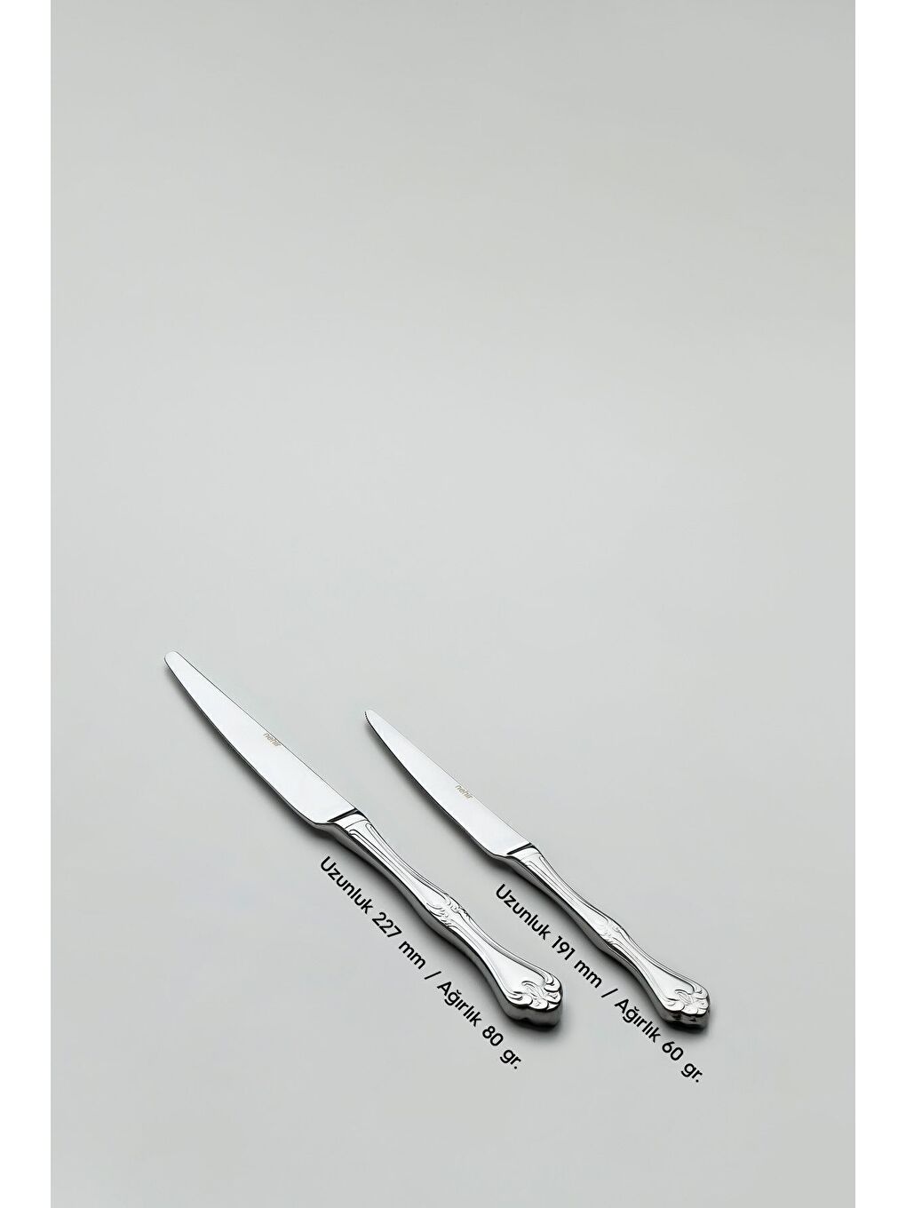 Gri Lalezar Saten 12 Kişilik 84 Parça Deri Kutulu Çatal Kaşık Bıçak Takımı-7