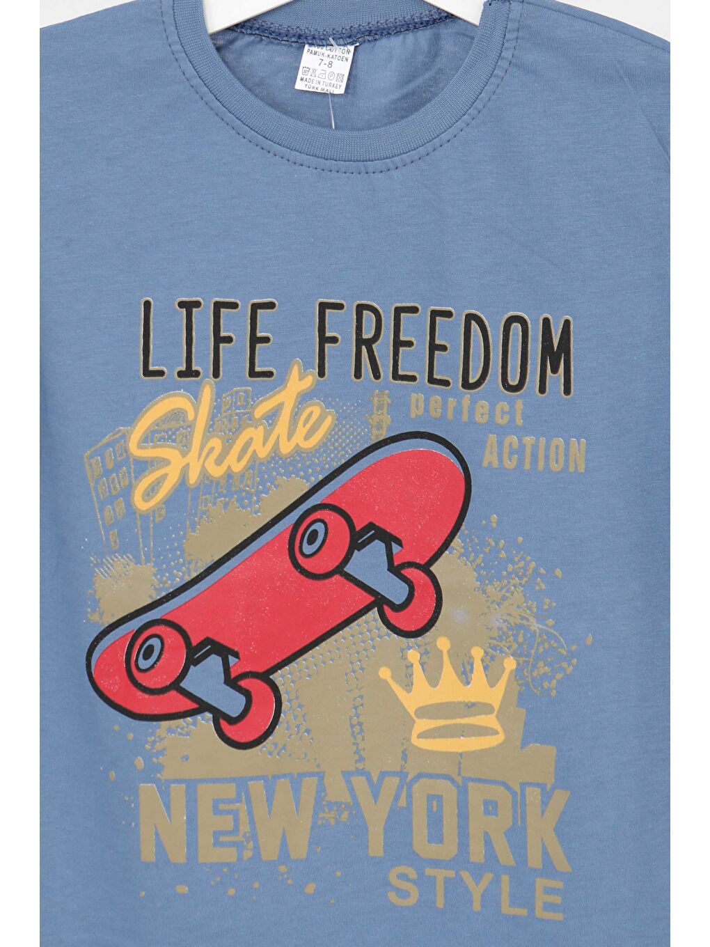 İndigo Erkek Çocuk Indigo Baskılı Kısa Kollu T-Şhirt - 27383-1