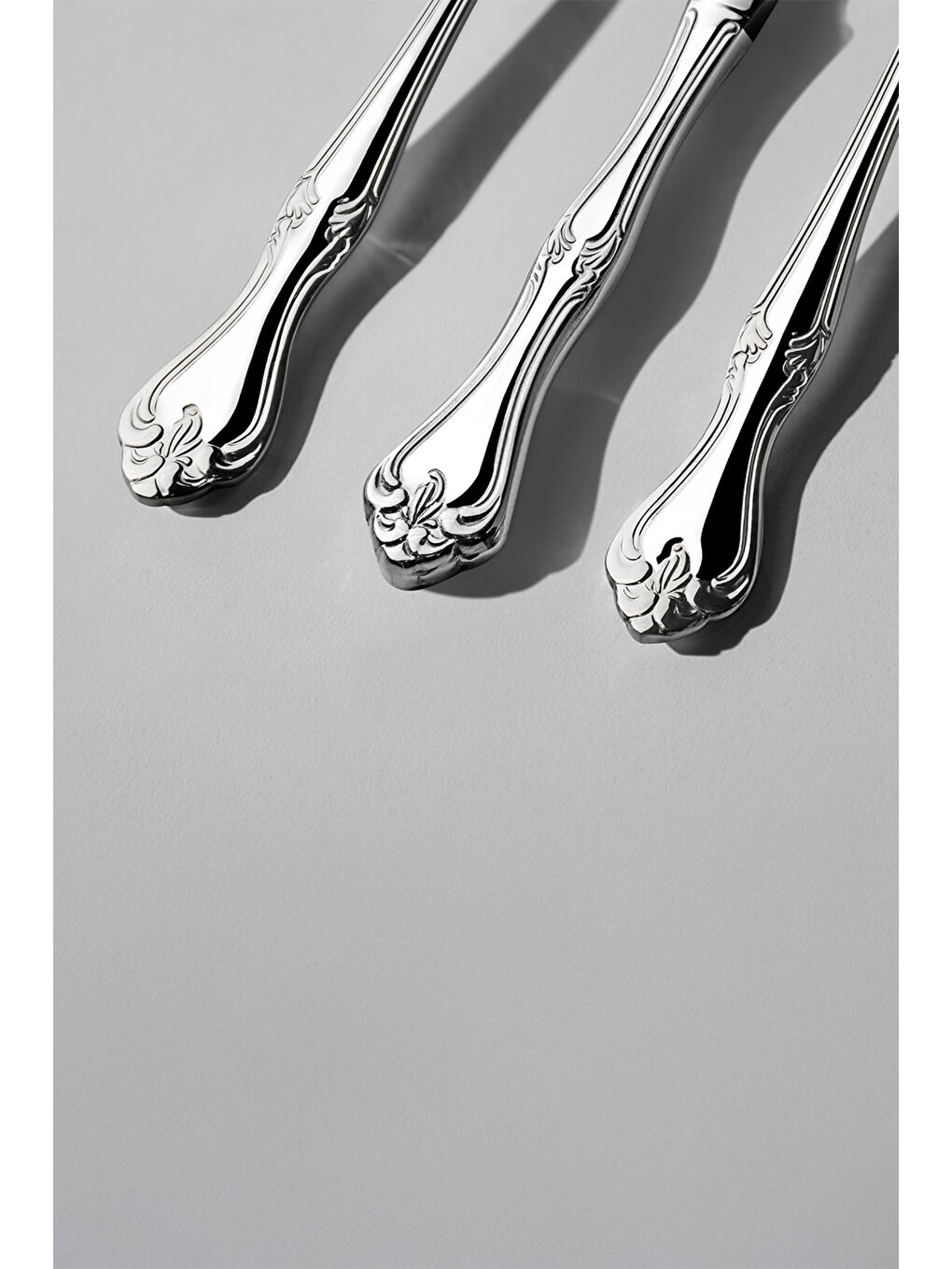 Gri Lalezar Sade 12 Kişilik 84 Parça Kutulu Çatal Kaşık Bıçak Takımı-2