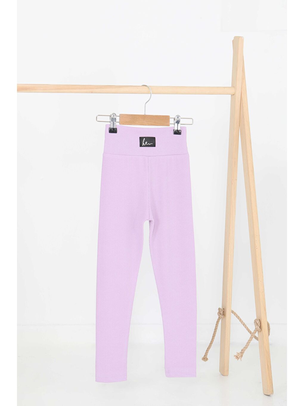 Kız Çocuk Lila Fitilli Tayt - 27200