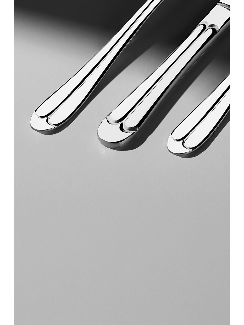 Gri Saray Sade 12 Kişilik 89 Parça Deri Kutulu Çatal Kaşık Bıçak Takımı-3