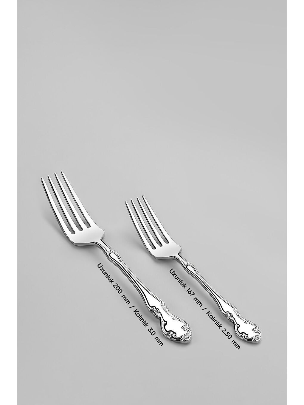 Gri Adriana Sade 12 Kişilik 84 Parça Deri Kutulu Çatal Kaşık Bıçak Takımı-5