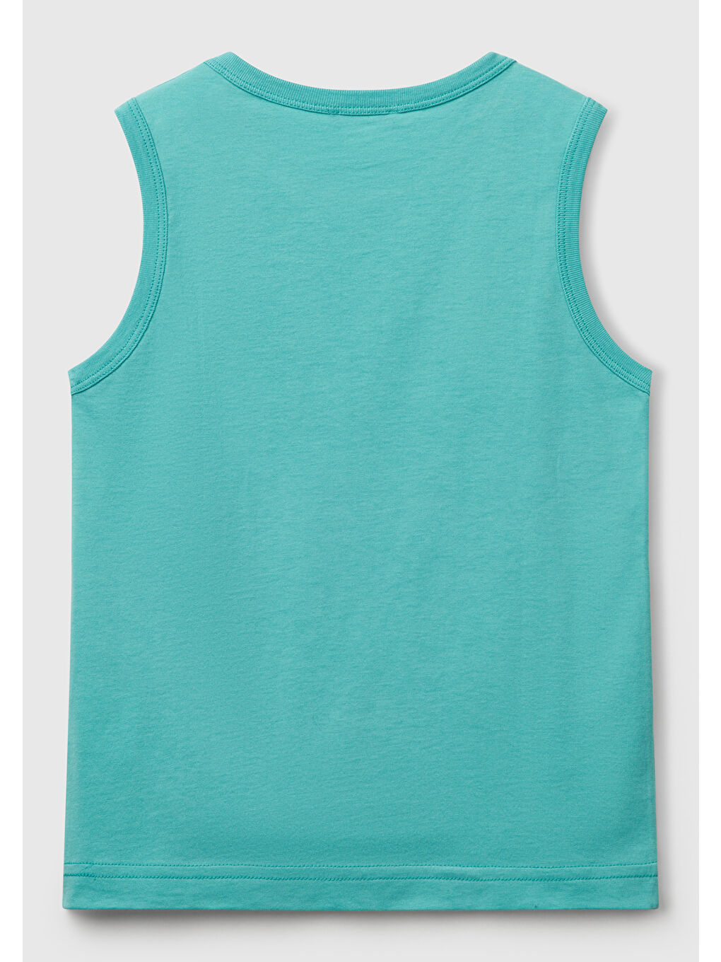 Erkek Çocuk Mint Yeşili Benetton Logo Baskılı Atlet-1