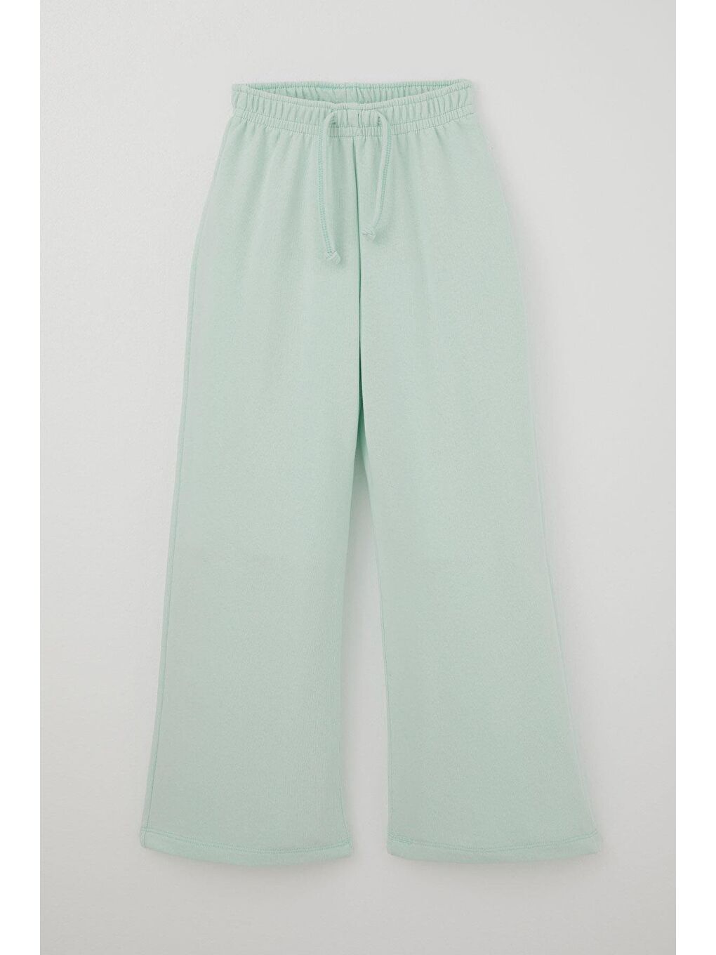 Turkuaz Kız Çocuk Eşofman Altı Bağcık Aksesuarlı Beli Lastikli Su Yeşili (5-9 Yaş)