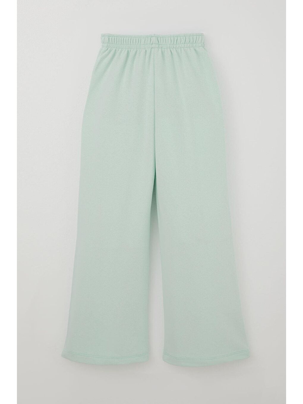 Turkuaz Kız Çocuk Eşofman Altı Bağcık Aksesuarlı Beli Lastikli Su Yeşili (5-9 Yaş)-1