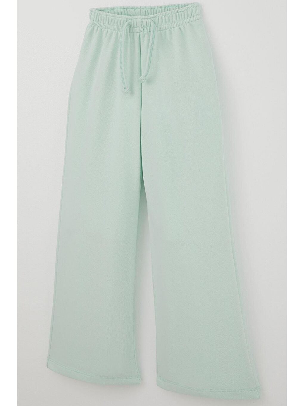 Turkuaz Kız Çocuk Eşofman Altı Bağcık Aksesuarlı Beli Lastikli Su Yeşili (5-9 Yaş)-2