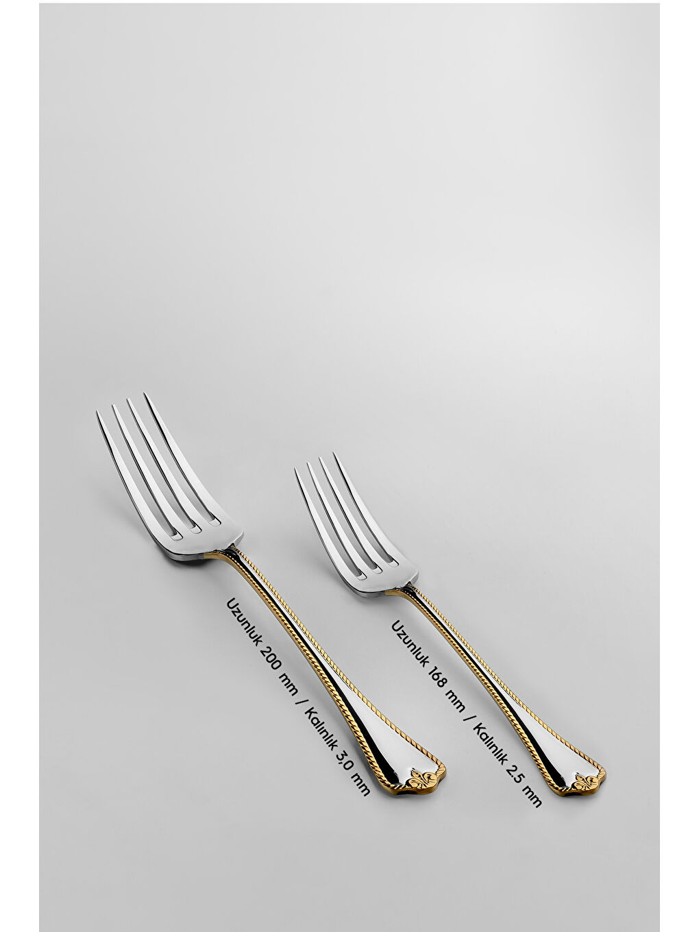 Sarı Fulya Altın Sade 12 Kişilik 84 Parça Deri Kutulu Çatal Kaşık Bıçak Takımı-4