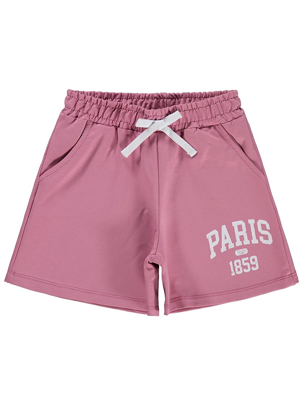 Girls Paris Baskılı 2-5 Yaş Şort - Pembe