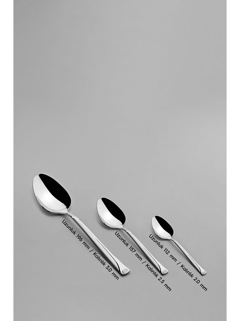 Gri Fiesta Saten 12 Kişilik 84 Parça Deri Kutulu Çatal Kaşık Bıçak Takımı-7