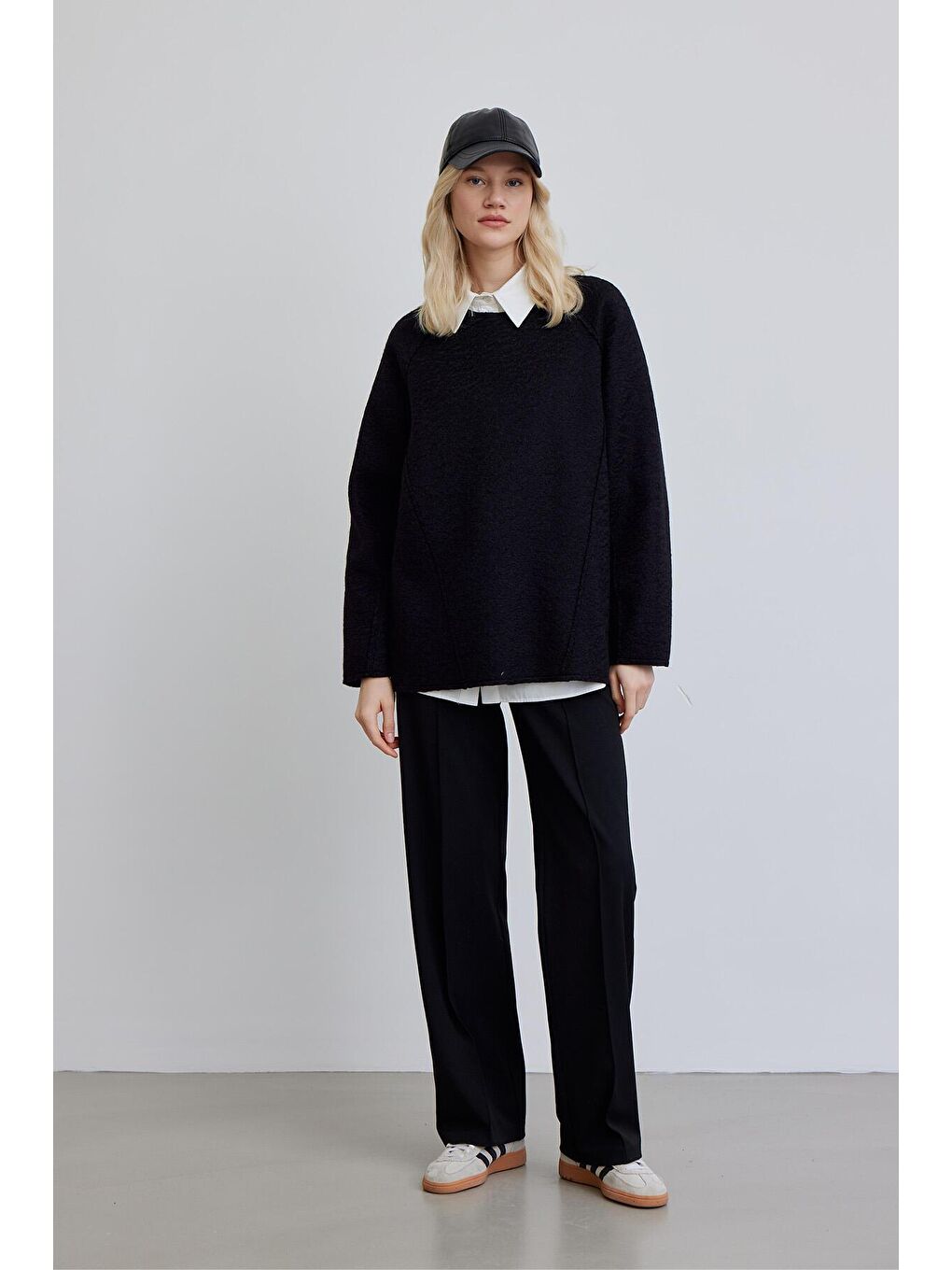 Tilda Kaşe Sweatshırt Siyah-1