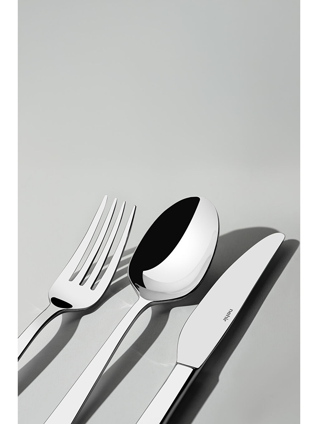 Gri Deniz Sade 12 Kişilik 84 Parça Kutulu Çatal Kaşık Bıçak Takımı-1