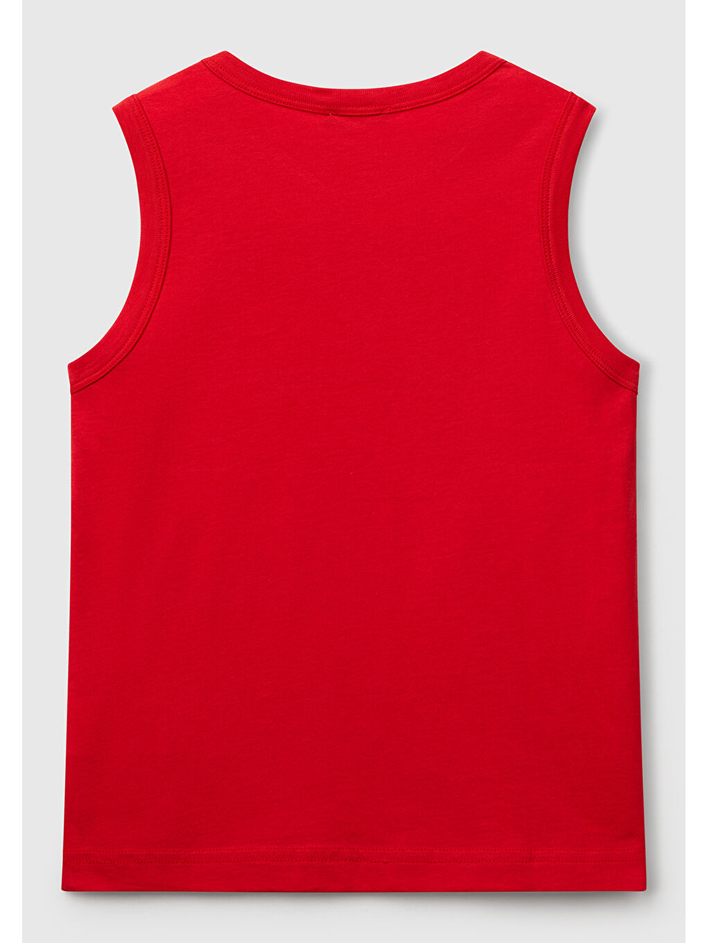 Erkek Çocuk Kırmızı Benetton Logo Baskılı Atlet-1