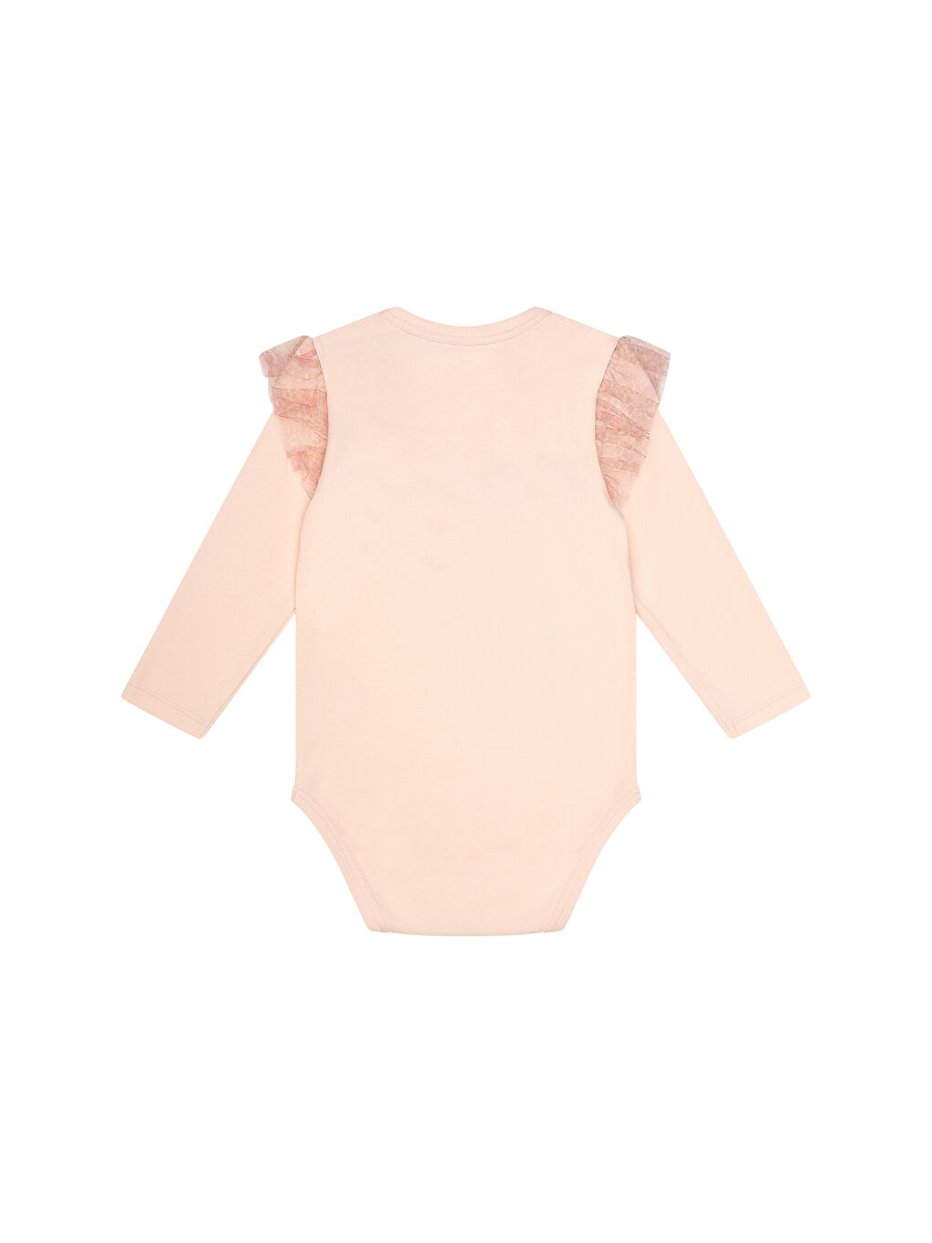 Pembe Çiçek Baskılı Tütü Etekli Kız Bebek Takım-5