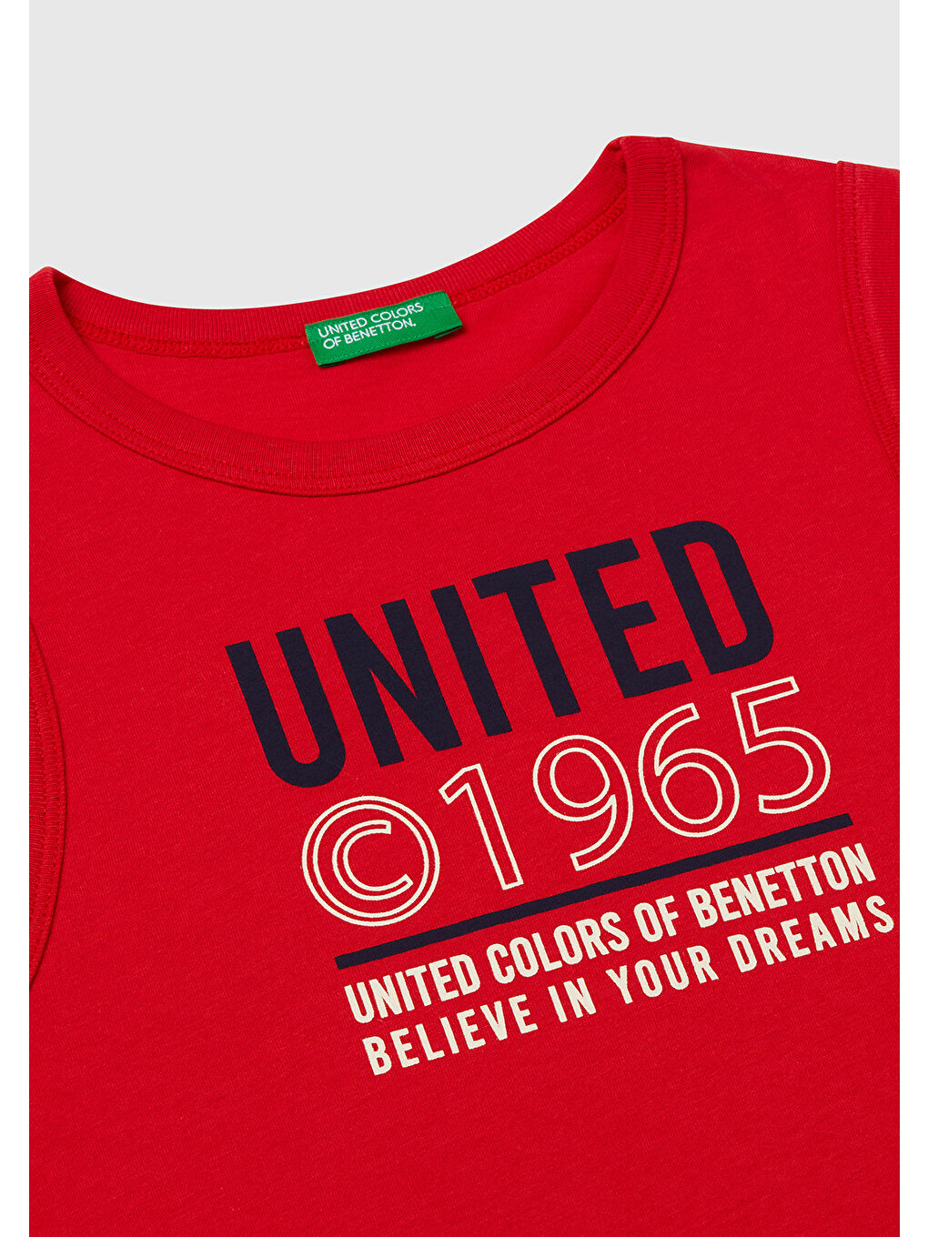 Erkek Çocuk Kırmızı Benetton Logo Baskılı Atlet-2