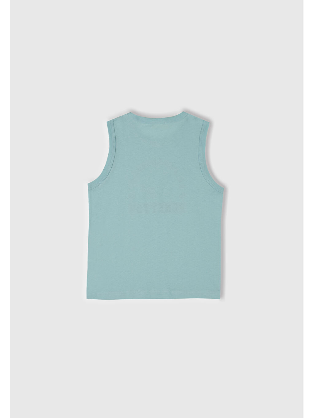 Erkek Çocuk Turkuaz Benetton Logo Baskılı Atlet-2