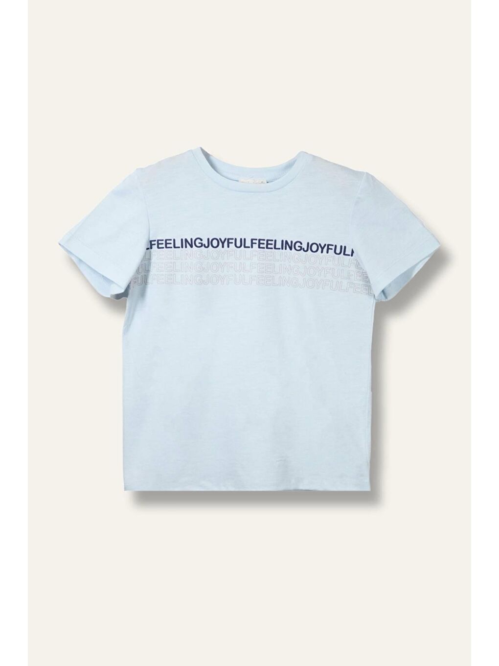 Erkek Bebek Baskılı T-Shirt - Açık Mavi