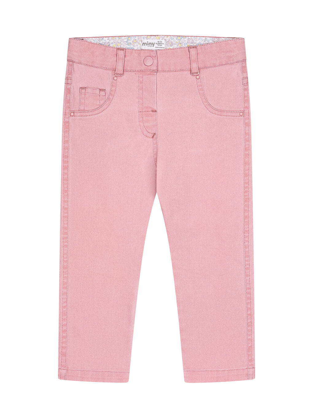 Pembe Kız Bebek Denim Pantolon-1