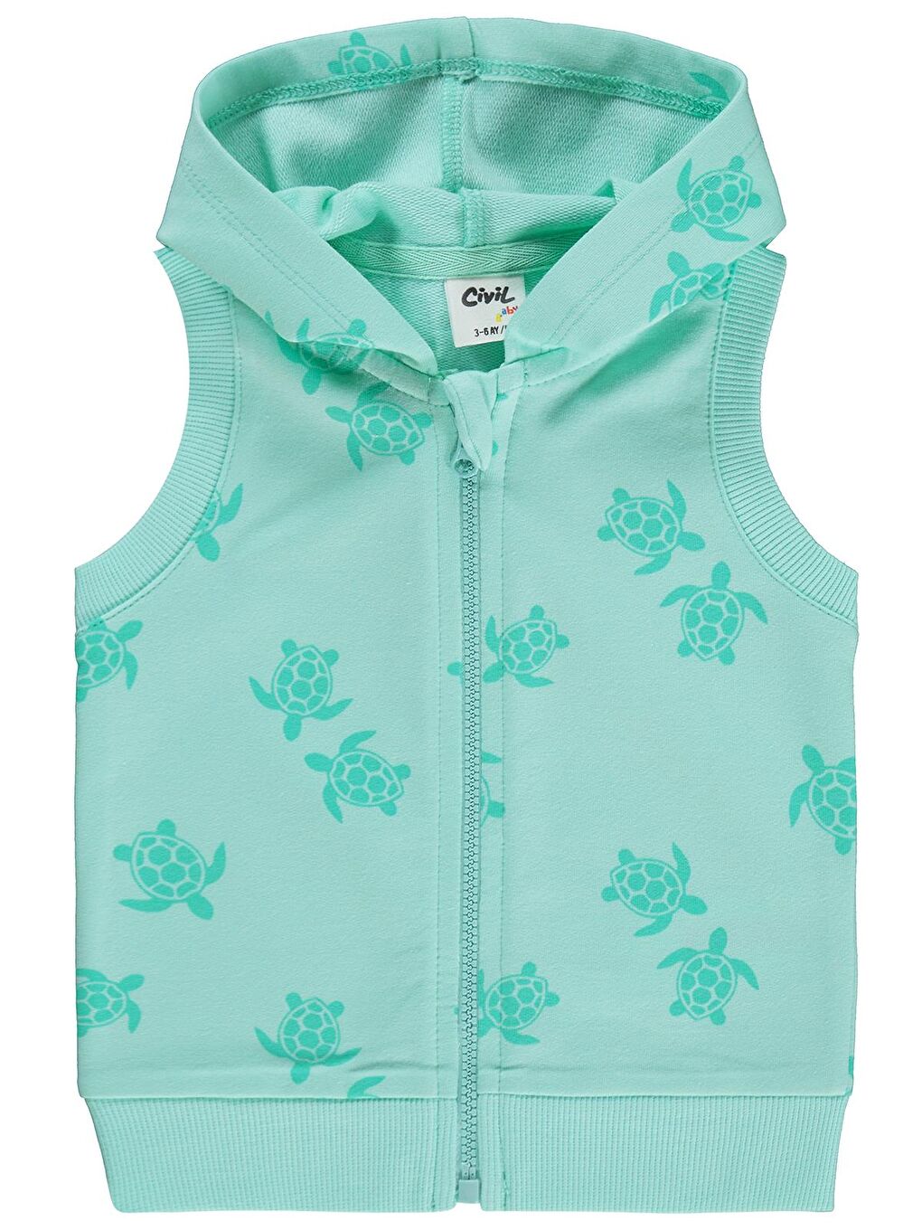 Baby Kaplumbağa Empirme 3-18 Ay Yelek - Yeşil