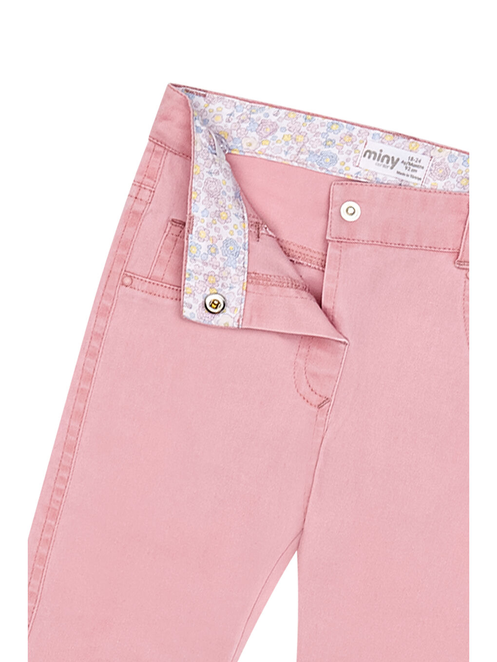 Pembe Kız Bebek Denim Pantolon-3
