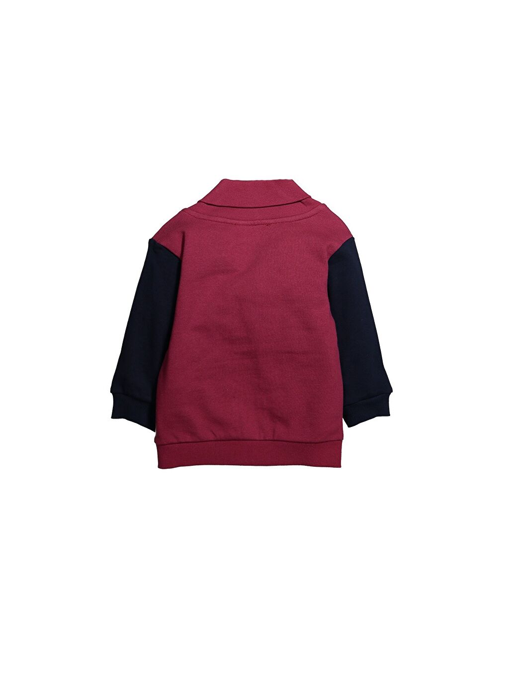 Bordo Erkek Bebek Aplikeli Şal Yaka Hırka (9Ay-4Yaş)-1