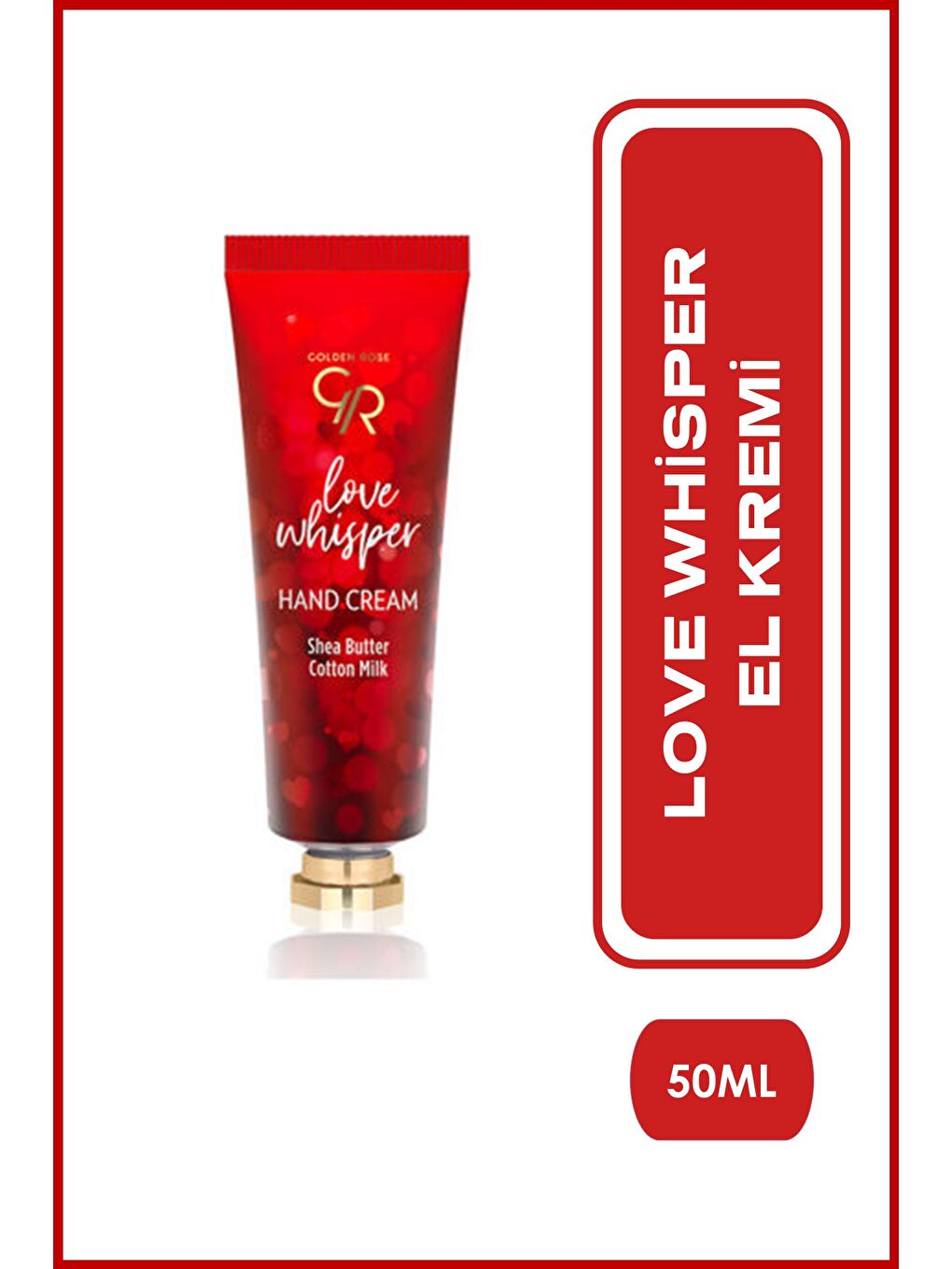 Love Wishper El Kremi Shea, Pamuk Sütü ve Kolza Yağlı 50 ml