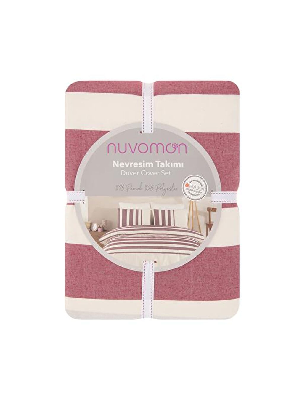 Çift Kişilik Nevresim Takımı - Bordo-1