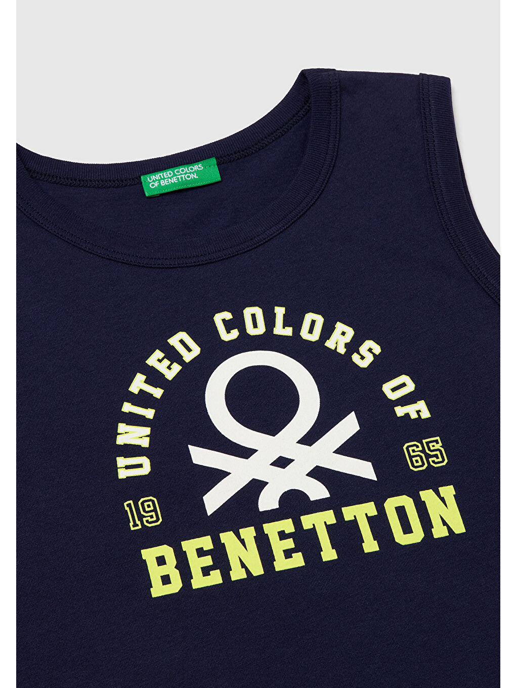 Erkek Çocuk Lacivert Benetton Logo Baskılı Atlet-2