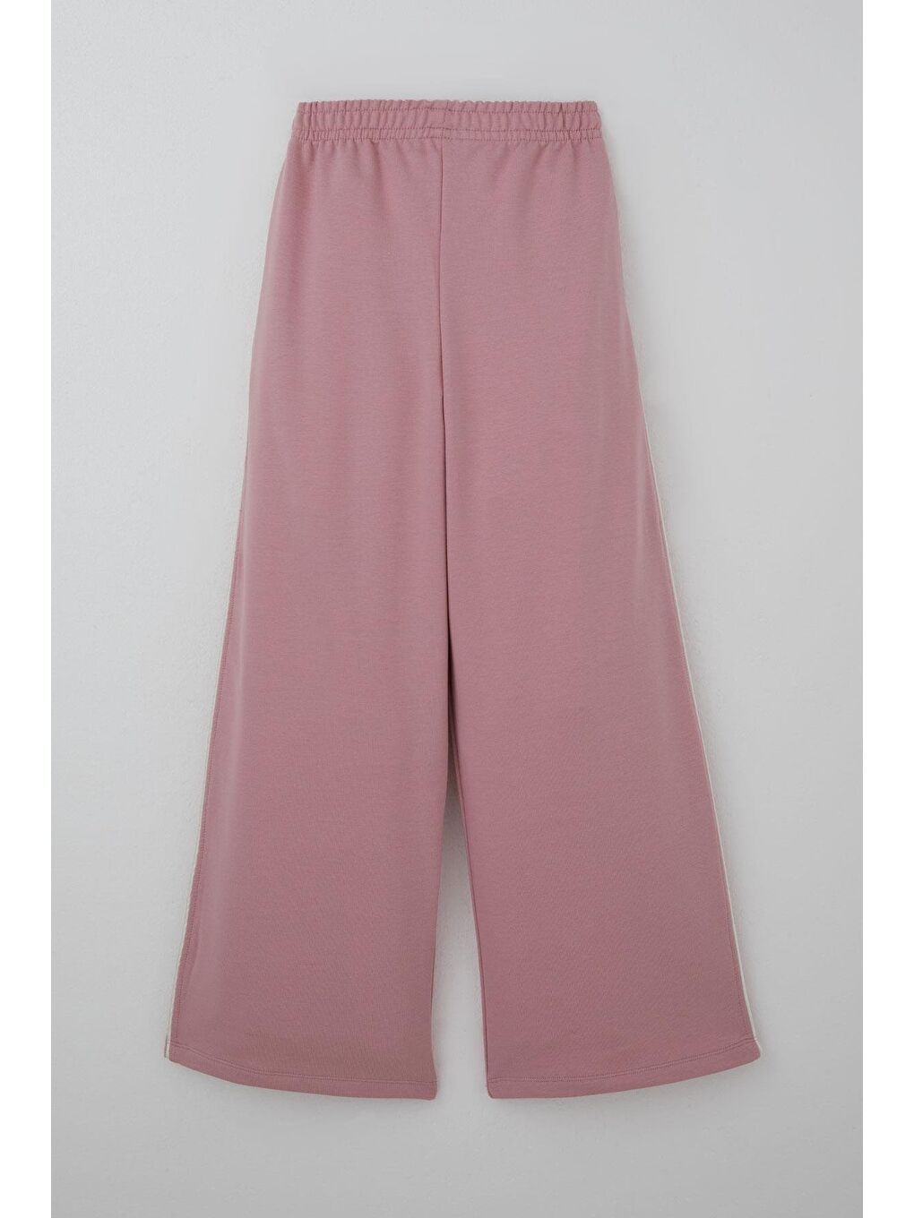 Pembe Kız Çocuk Eşofman Altı Yanları Çift Biyeli Cepli Paçası Yırtmaçlı Gülkurusu (9-14 Yaş)-1