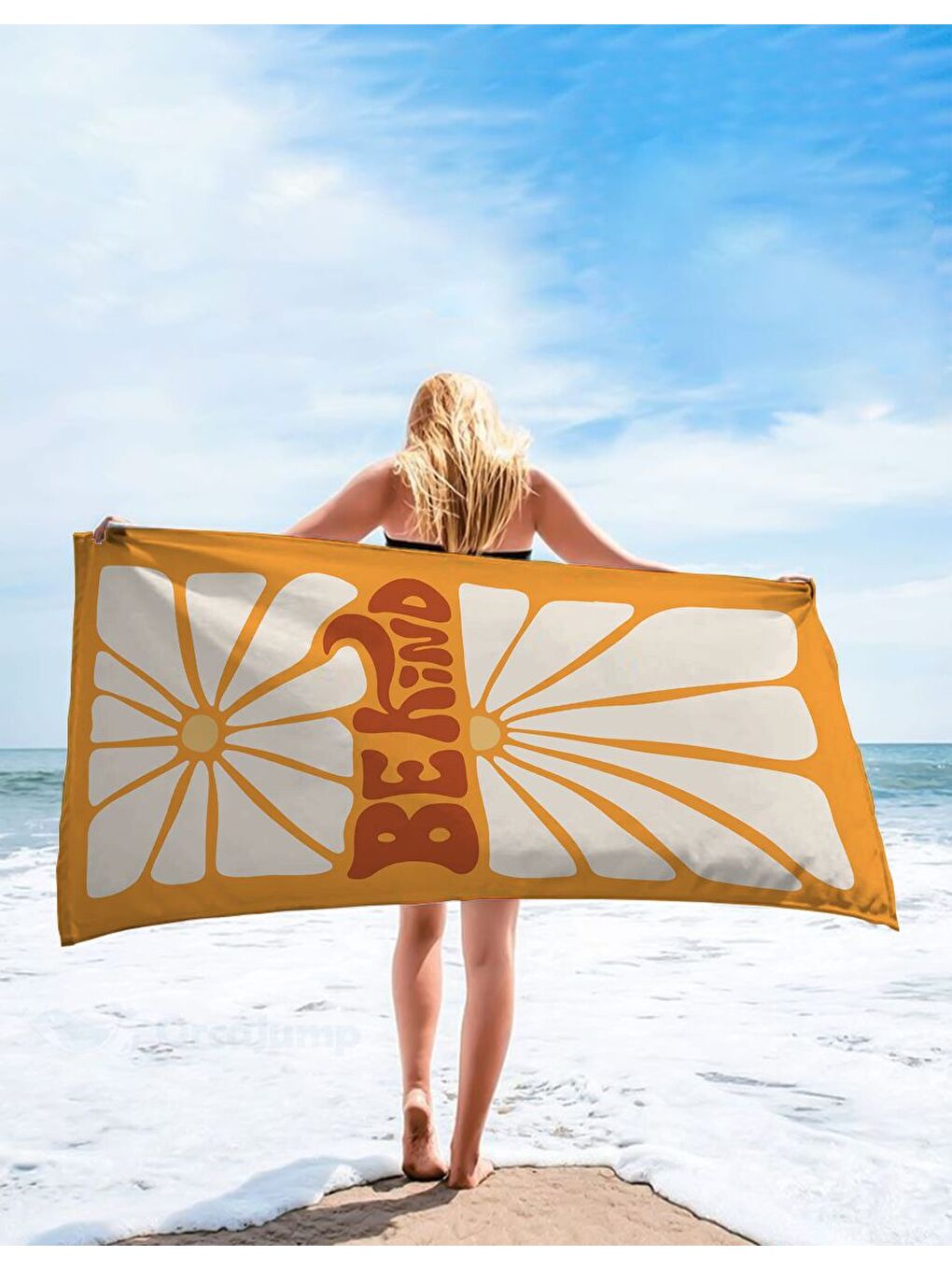 Karışık Modern Tasarımlı Baskılı  Plaj Havlusu   Yumuşak  Emici ve Dayanıklı   75x150 cm