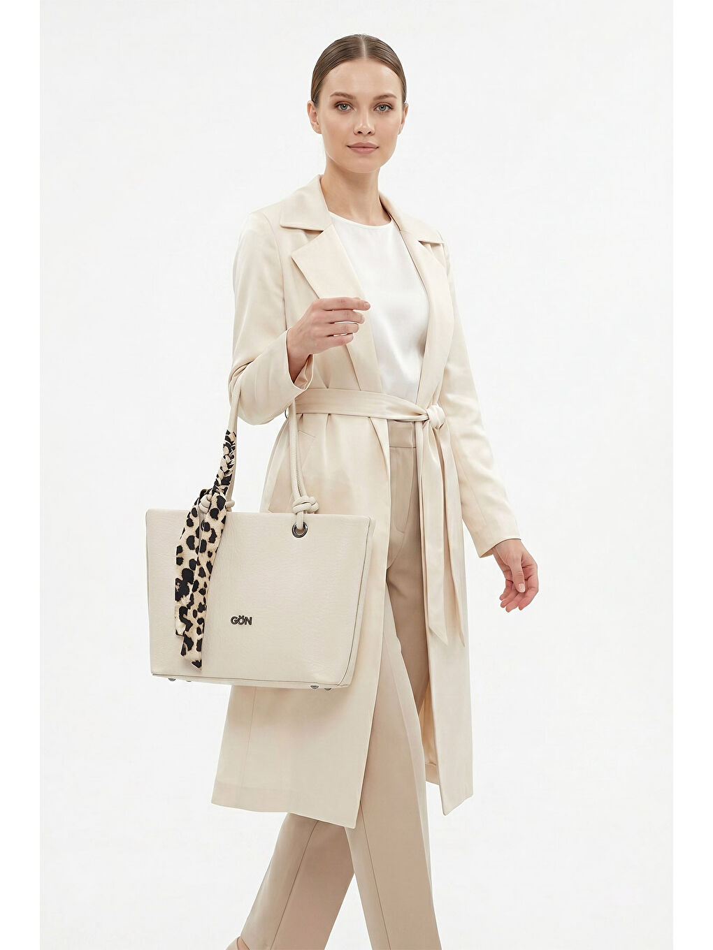 Bej Kadın YENİ BEJ Uzun Askılı El Ve Omuz Çantası-1