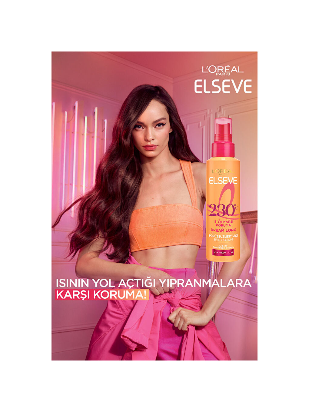 L'Oréal Paris Elseve Dream Long Isıya Karşı Koruyucu & Pürüzsüzleştirici Sprey Serum 150ml-1