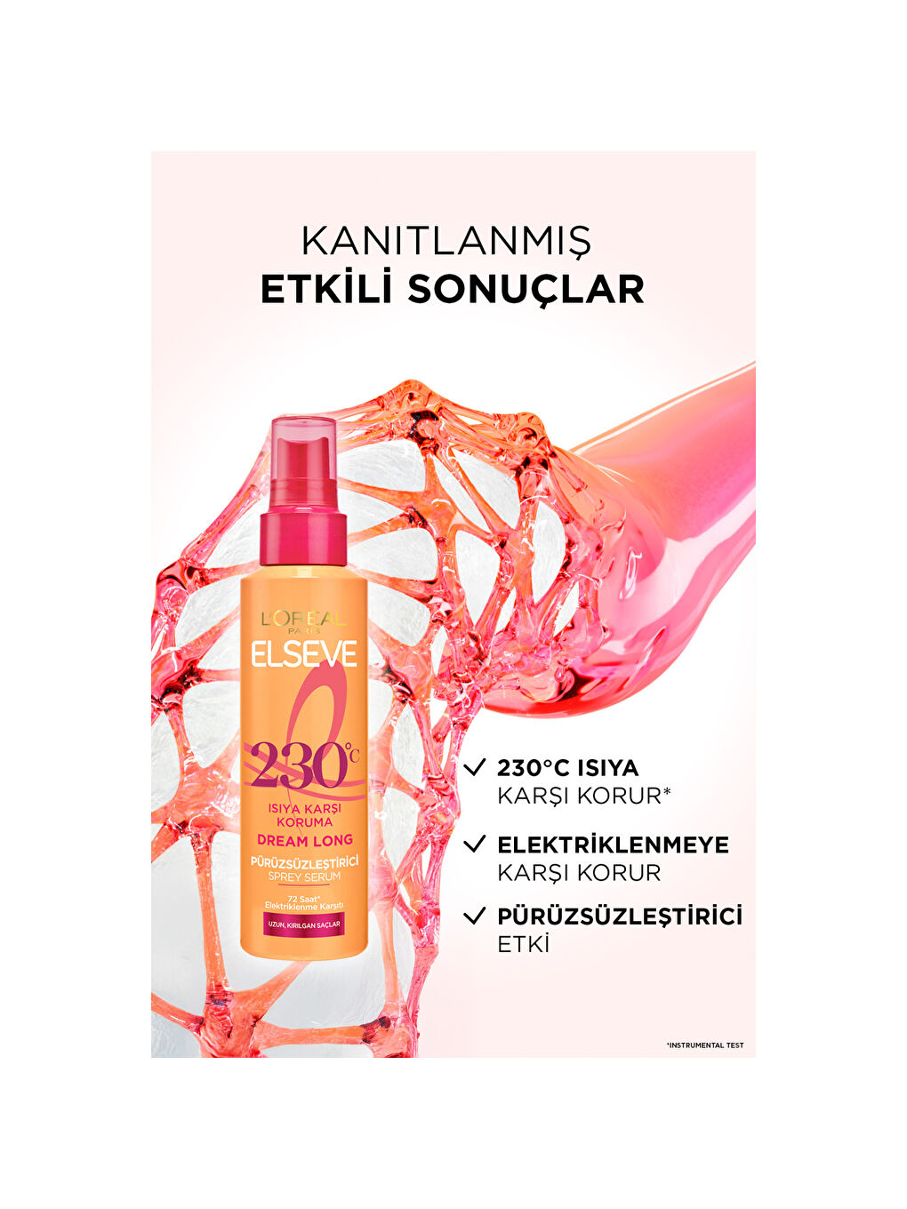L'Oréal Paris Elseve Dream Long Isıya Karşı Koruyucu & Pürüzsüzleştirici Sprey Serum 150ml-3