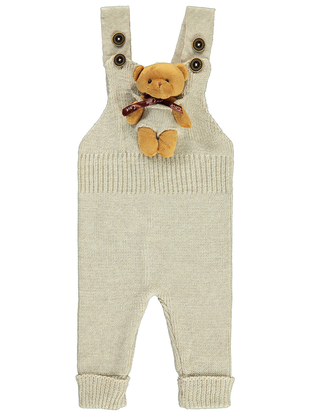 Baby Kız Bebek Salopet 3-18 Ay Bej